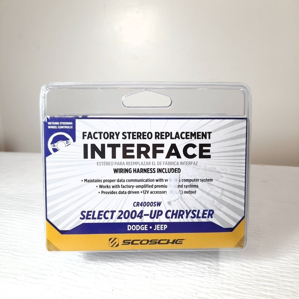 NEW SCOSCHE CR4000SW Car Radio Wiring Harness Interface Steering Wheel Controls